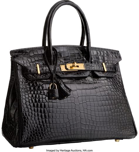 hermes black crocodile birkin bag.